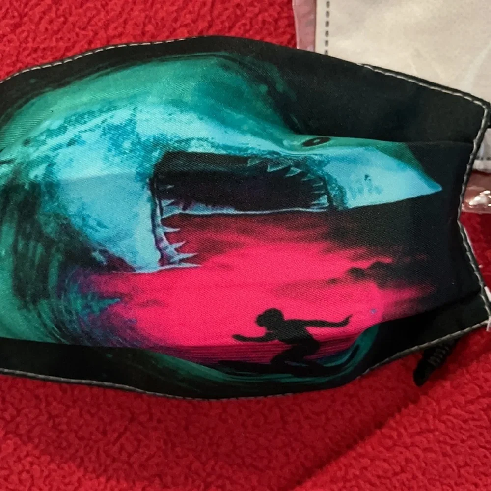 New kid’s shark and surfer face mask